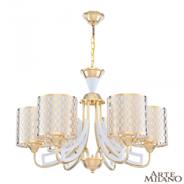 Люстра подвесная с плафонами 303387/6 Wh/Gd Arte Milano (Артемилано)