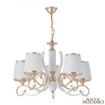 Люстра подвесная с плафонами 303857/5 Wh/Gd Arte Milano (Артемилано)