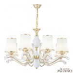 Люстра подвесная с плафонами 303987/8 Wh/Gd Arte Milano (Артемилано)
