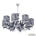 Люстра подвесная с плафонами 304957/8 Bk/Ni Arte Milano (Артемилано)
