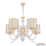 Люстра подвесная с плафонами 306067/5 Wh/Gd Arte Milano (Артемилано) — изображение 3