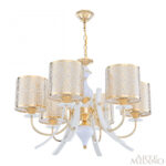 Люстра подвесная с плафонами 306067/6 Wh/Gd Arte Milano (Артемилано)
