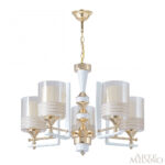 Люстра подвесная с плафонами 306087/5 Wh/Gd Arte Milano (Артемилано) — изображение 3