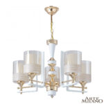 Люстра подвесная с плафонами 306087/5 Wh/Gd Arte Milano (Артемилано)
