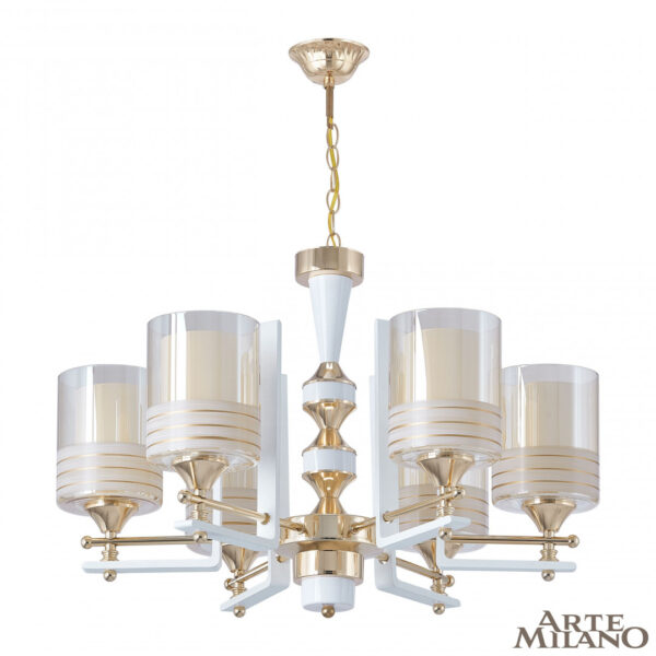 Люстра подвесная с плафонами 306087/6 Wh/Gd Arte Milano (Артемилано)