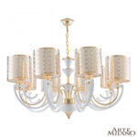 Люстра подвесная с плафонами 308857/8 Wh/Gd Arte Milano (Артемилано)