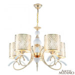 Люстра подвесная с плафонами 309787/5 Wh/Gd Arte Milano (Артемилано)
