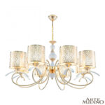 Люстра подвесная с плафонами 309787/8 Wh/Gd Arte Milano (Артемилано)