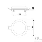 Светильник встраиваемый светодиодный 3322.FAP222R/10W/6K Arte Perfetto Luce — изображение 3