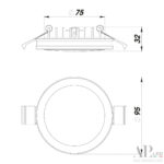 Светильник встраиваемый светодиодный 3322.LD109R/12W/6K Arte Perfetto Luce — изображение 3
