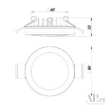 Светильник встраиваемый светодиодный 3322.LD109R/7W/6K Arte Perfetto Luce — изображение 3