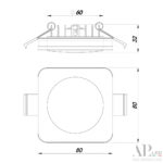 Светильник встраиваемый светодиодный 3322.LD109S/7W/6K Arte Perfetto Luce — изображение 3