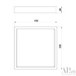 Светильник накладной светодиодный 3322.LDF1604M/12W/4K Arte Perfetto Luce — изображение 3