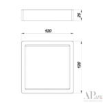 Светильник накладной светодиодный 3322.LDF6004M/6W/6K Arte Perfetto Luce — изображение 3