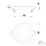 Светильник встраиваемый светодиодный 3322.LDY5016/5W/6K Arte Perfetto Luce — изображение 3