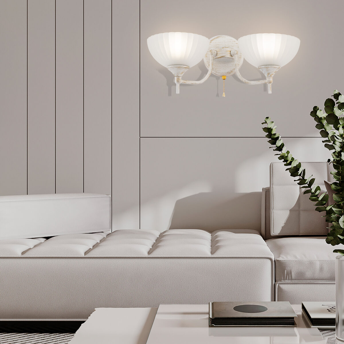 Бра с плафонами 340049/2W WT+G Arte Milano (Артемилано) — изображение 2
