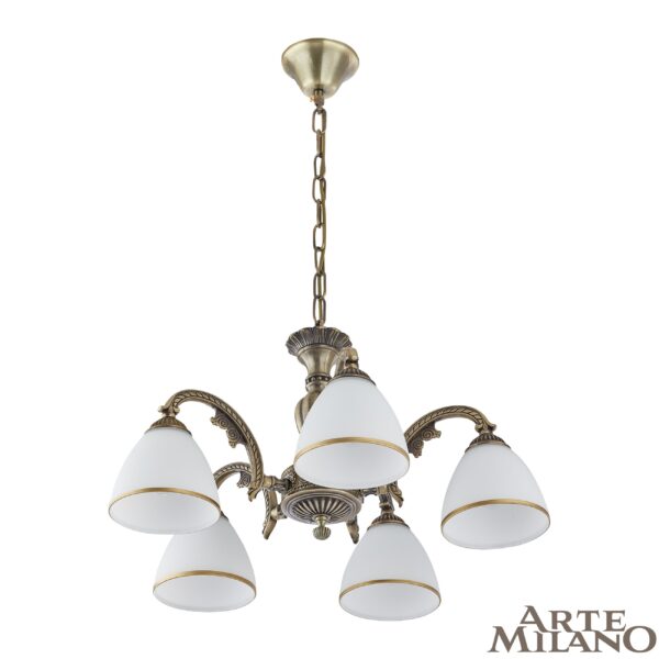 Люстра с плафонами 340837/5 AB Arte Milano (Артемилано)