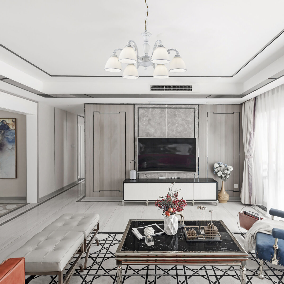 Люстра с плафонами 340837/6 WT+SL Arte Milano (Артемилано) — изображение 2