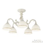 Люстра с плафонами 346410/5 WT+G Arte Milano (Артемилано) — изображение 3