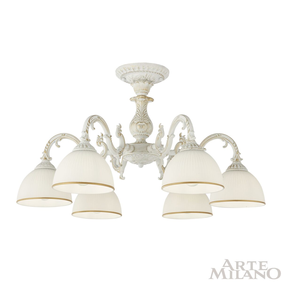 Люстра с плафонами 346410/6 WT+G Arte Milano (Артемилано) — изображение 3