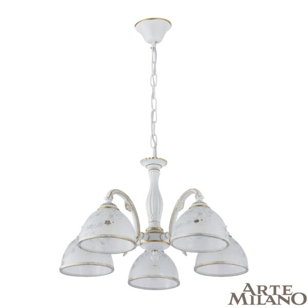 Люстра с плафонами 349737/5 WT+G Arte Milano (Артемилано)