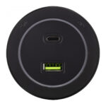 Трековая розетка, 3.1A 250V 399731TS/USB-Type-C Black — изображение 2