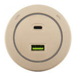 Трековая розетка, 3.1A 250V 399731TS/USB-Type-C Gold — изображение 2
