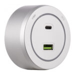 Трековая розетка, 3.1A 250V 399731TS/USB-Type-C Silver — изображение 3