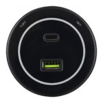 Трековая розетка, 3.1A 250V 399732TS/USB-Type-C Black — изображение 2
