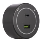 Трековая розетка, 3.1A 250V 399732TS/USB-Type-C Black — изображение 3