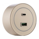 Трековая розетка, 3.1A 250V 399732TS/USB-Type-C Gold — изображение 3
