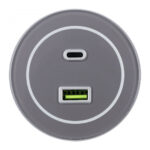 Трековая розетка, 3.1A 250V 399732TS/USB-Type-C Grey — изображение 2