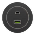 Трековая розетка, 3.1A 250V 399732TS/USB-Type-C Silver — изображение 2