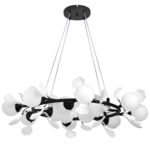 799127 Люстра CERAMO BW 12х6W(led) G9 ЧЕРНЫЙ/БЕЛЫЙ