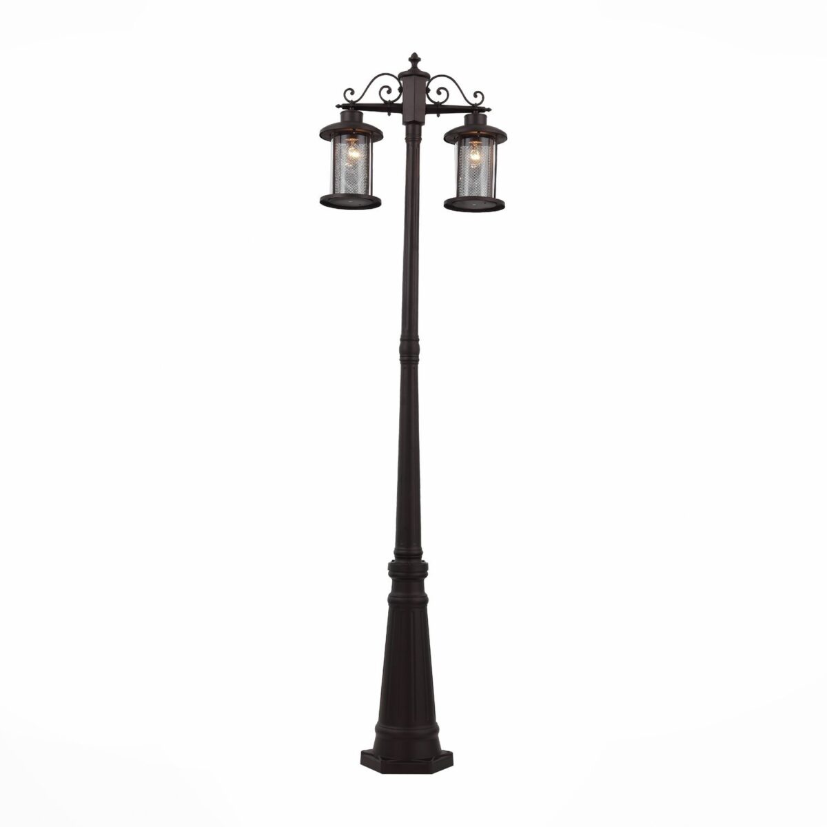 SL080.425.02 Светильник уличный наземный ST-Luce Темный кофе/Прозрачный, Темный кофе E27 2*100W LASTERO — изображение 2