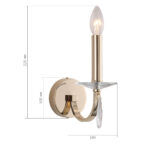 SL1405.201.01 Светильник настенный ST-Luce Латунь/Прозрачный E14*1 40W ЭЛЕГАНС — изображение 6