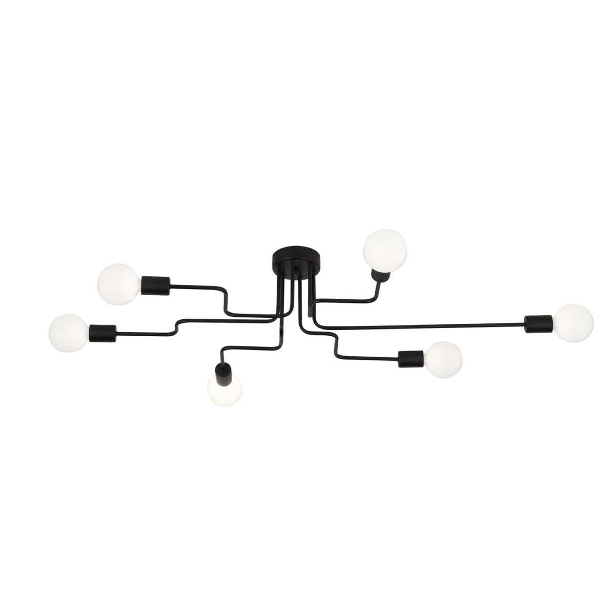 SL419.442.06_01W SL419.442.06 Светильник потолочный Черный E27 6*60W АНО — изображение 1