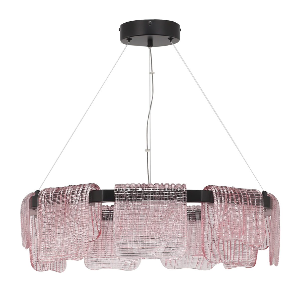 SL6021.403.54_01W SL6021.403.54 Светильник подвесной ST-Luce черный/розовый LED 1*54W 3000K ВУАЛЬ — изображение 1