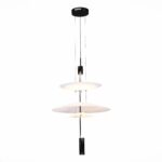SL6101.413.01 Люстра подвесная ST-Luce Черный/Белый LED 1*15W 3000K ИСОЛА