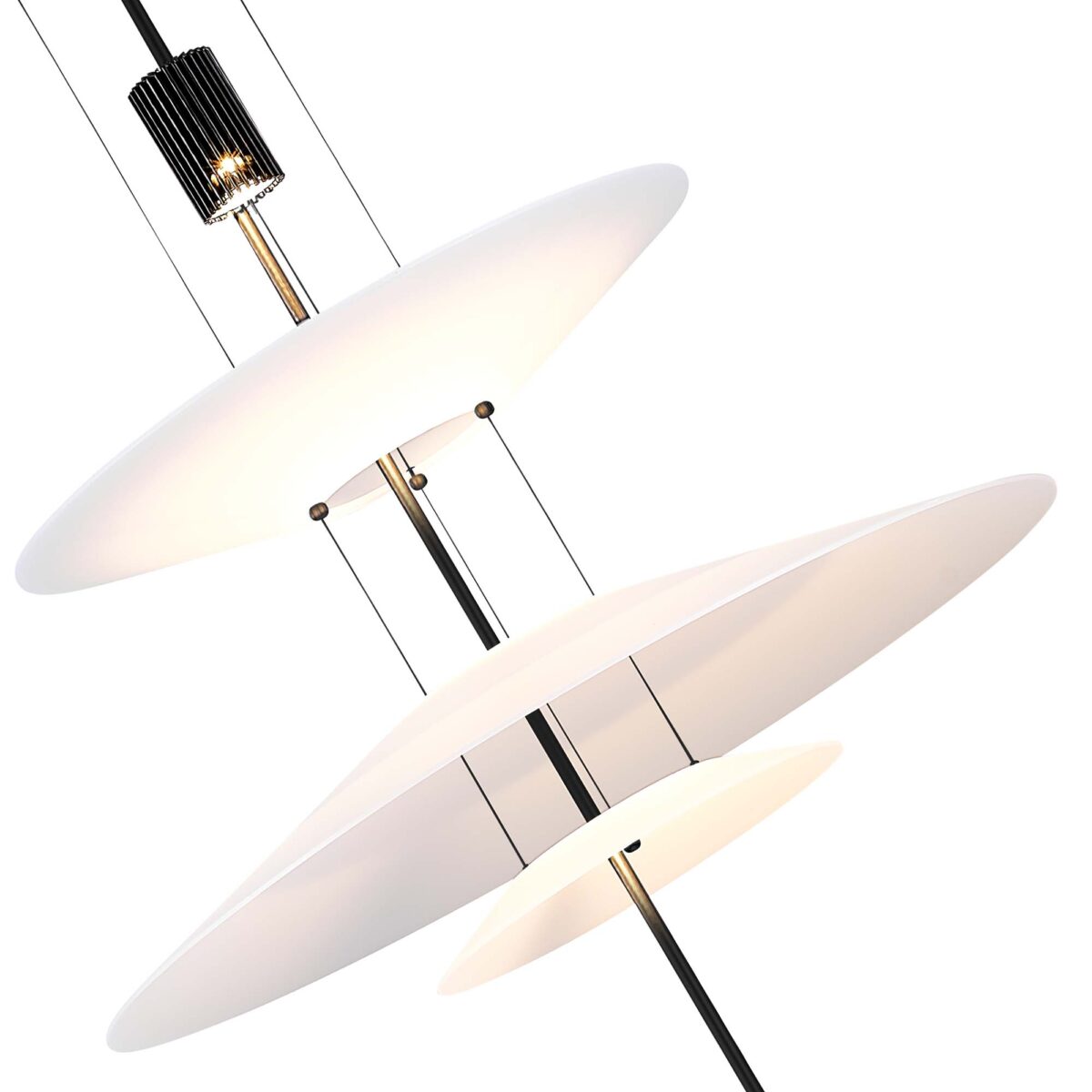 SL6101.413.01 Люстра подвесная ST-Luce Черный/Белый LED 1*15W 3000K ИСОЛА — изображение 3