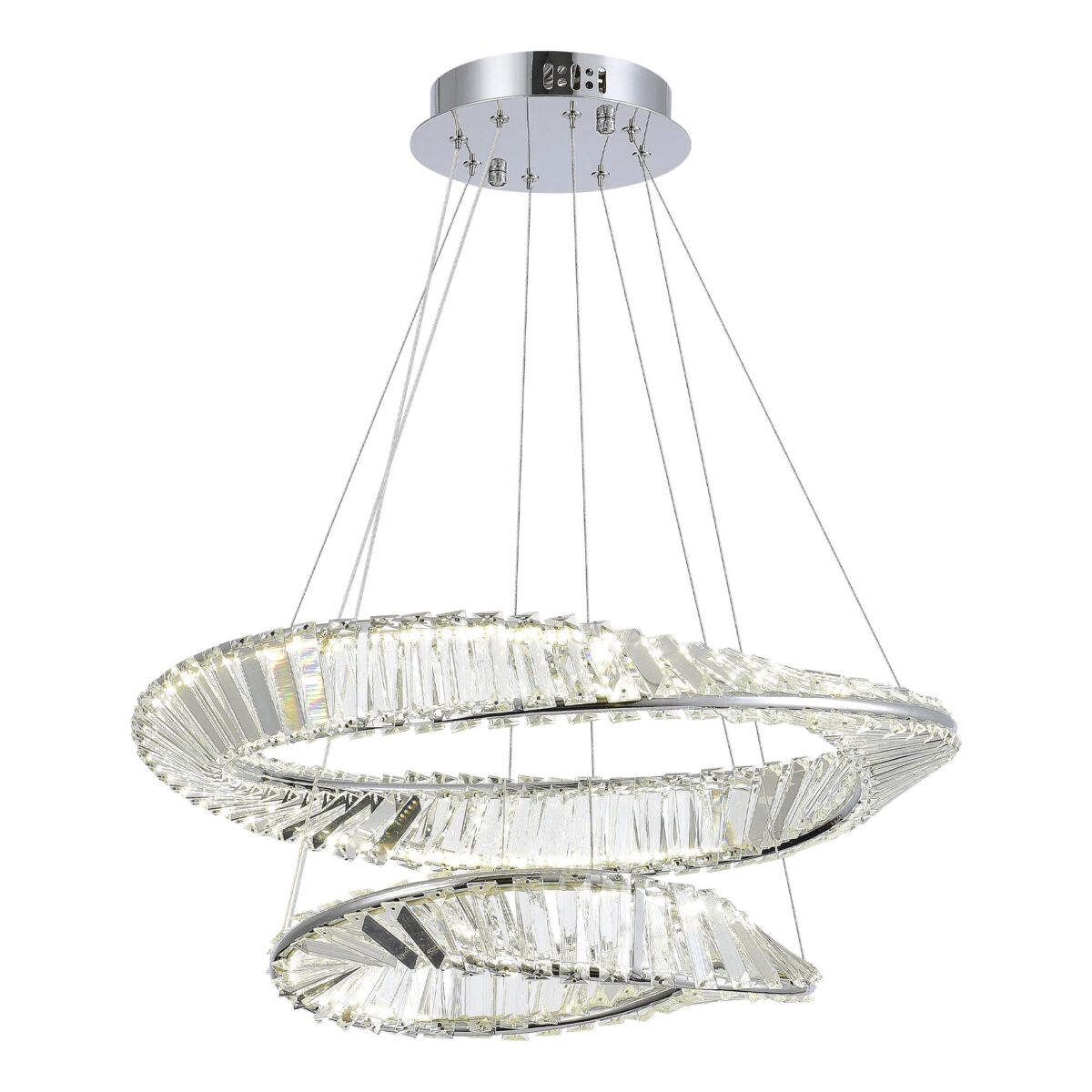 SL6204.101.02_01W SL6204.101.02 Светильник подвесной ST-Luce Хром/Прозрачный LED 1*52W 4000K РИТОРТО — изображение 1