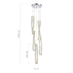 SL6205.103.05 Светильник подвесной ST-Luce Хром/Прозрачный LED 1*55W 4000K ЭЛИКА — изображение 2