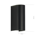 SL9516.401.01 Светильник уличный настенный ST-Luce черный/черный LED 1*10W 3000K/4000K/6500K БУСТО — изображение 3
