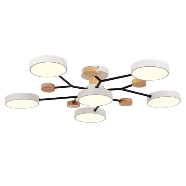 SLE6006-502-06 Светильник потолочный Белый/Белый LED 6*12W 3000K/4500K/6000K ФАЭМА