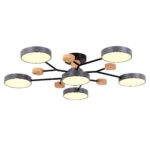 SLE6006-702-06 Светильник потолочный Серый/Серый LED 6*12W 3000K/4500K/6000K 6200Lm ФАЭМА — изображение 3