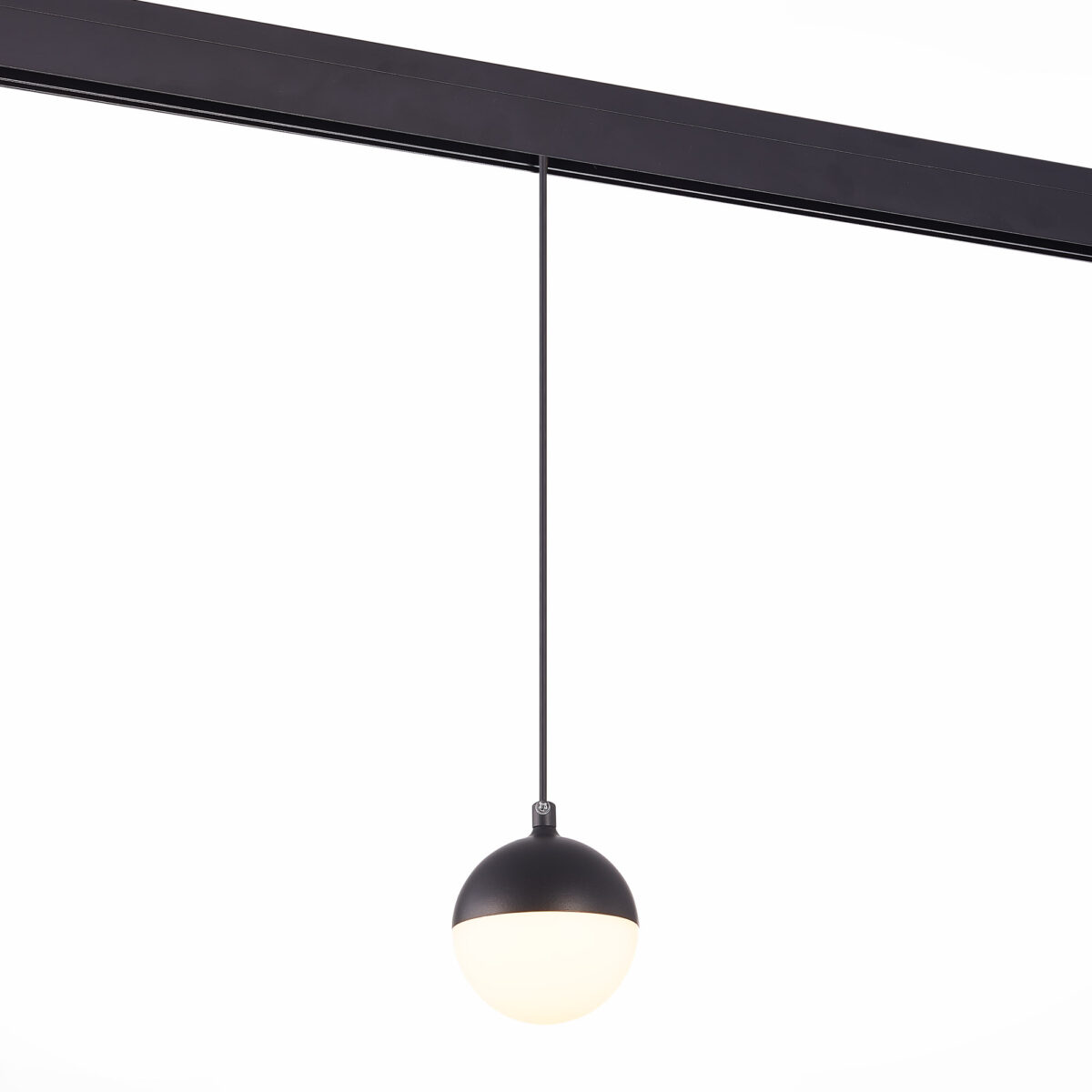 ST358.443.07_01W ST358.443.07 Магнитный трековый светильник подвесной Черный LED 1*7W 4000K 520Lm Ra>80 120° IP20 D90 СКАЙЛАЙН 48V — изображение 1
