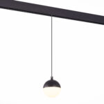 ST358.443.07 Магнитный трековый светильник подвесной Черный LED 1*7W 4000K 520Lm Ra>80 120° IP20 D90 СКАЙЛАЙН 48V