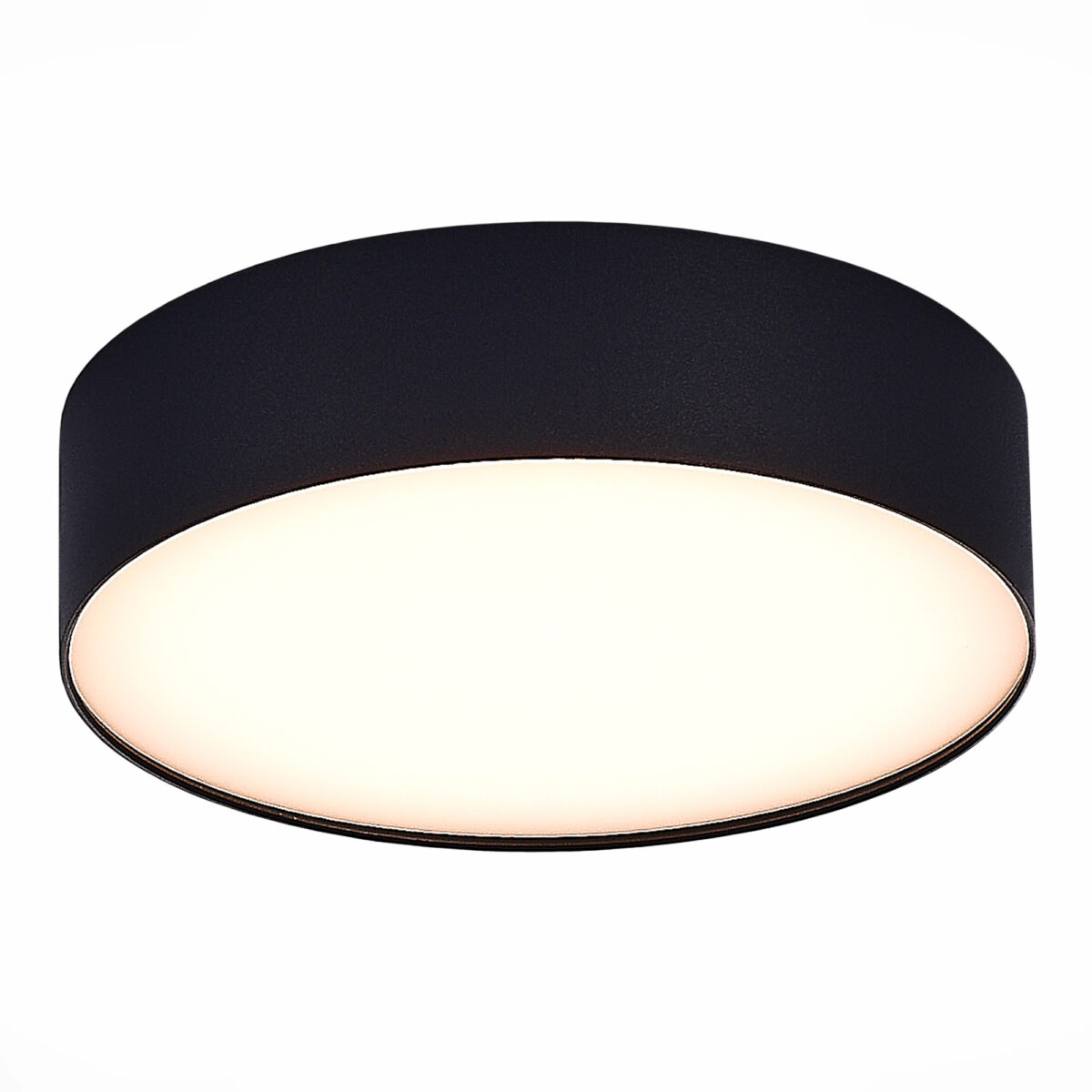 ST606.432.27_01W ST606.432.27 Светильник потолочный Черный LED 1*27W 3000K 2 430Lm Ra>90 120° IP20 D220xH55 185-265V Накладные светильники — изображение 1