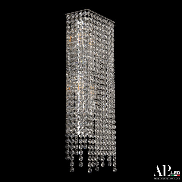 Бра хрустальный каскад S500.B1.16-45.B.E14.Ni Arte Perfetto Luce