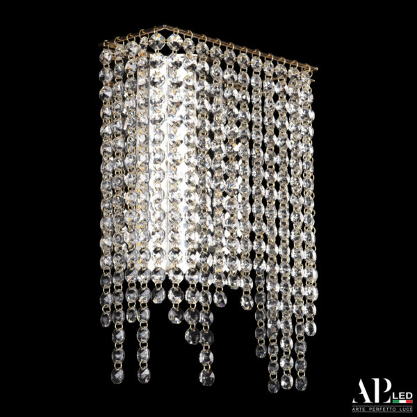 Бра светодиодные хрустальные S500.B1.20-27.B.3000.Gold Arte Perfetto Luce